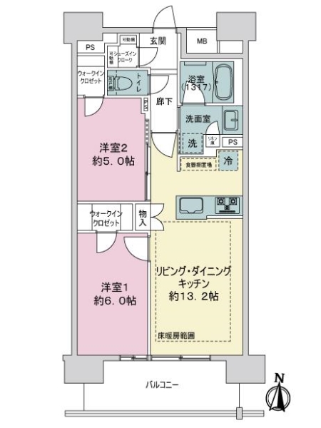 オープンレジデンシア名古屋菊井通の間取図