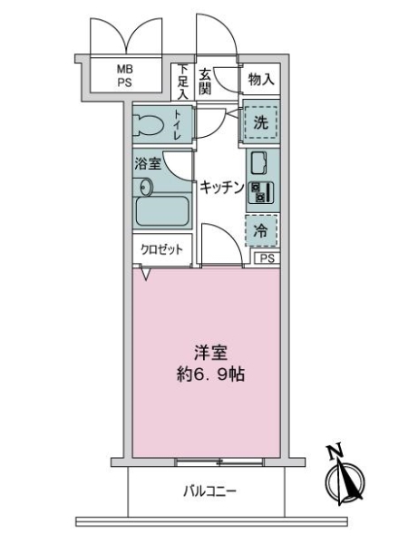 エスコート西荻窪の間取図