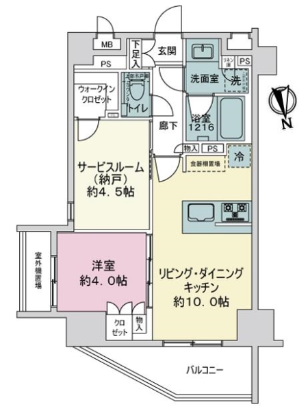 プレシス葛西ルジュールの間取図