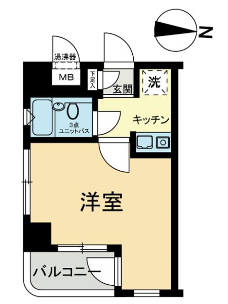 ライオンズマンション武蔵新城駅前の間取図