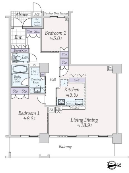 大阪福島タワーの間取図