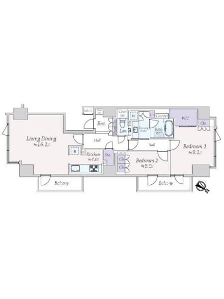 フォルム内藤町の間取図
