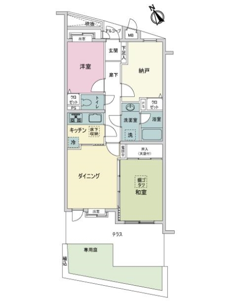 ライオンズマンション京成高砂の間取図