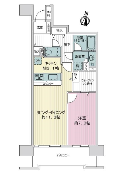 ライオンズヴィアーレ大宮の間取図