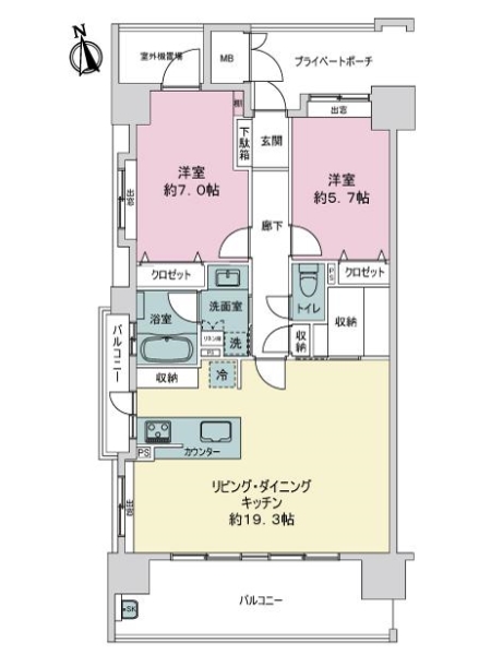 コンツェルトパーク宇品ハーバーランドの間取図