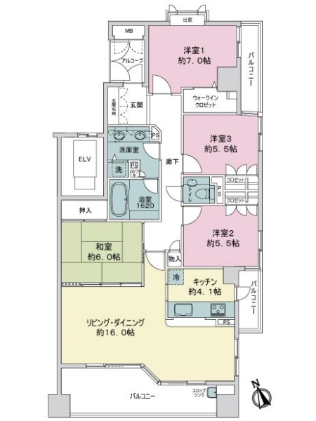 パークハウス八事の丘の間取図