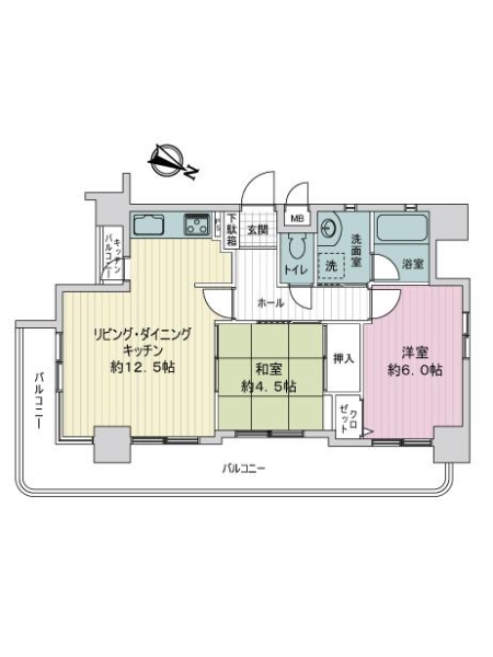 イーデンハイツオクトピアの間取図