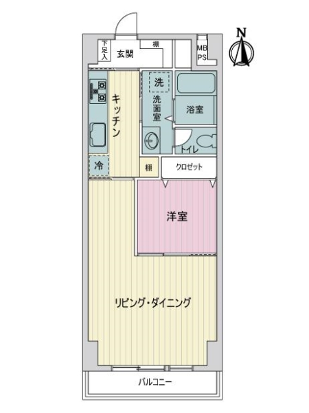 秀和薬円台レジデンスの間取図