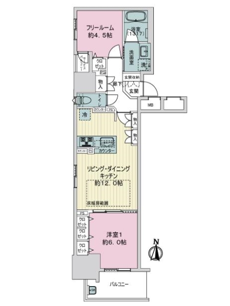 プレサンスロジェ名古屋久屋大通公園の間取図