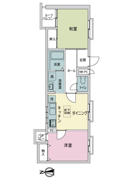 ライオンズマンション豊中第２の間取図