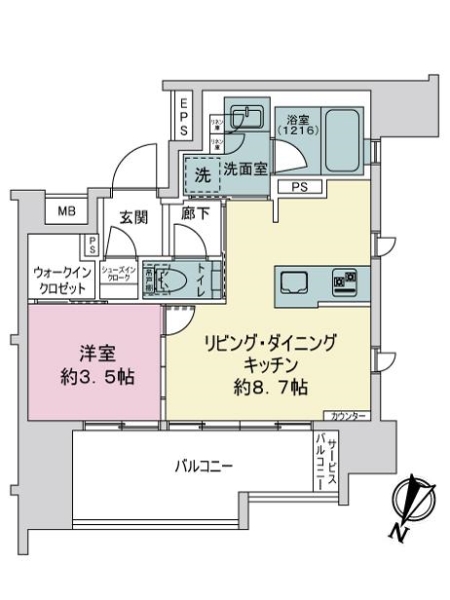 クリオ　ラベルヴィ赤羽東の間取図