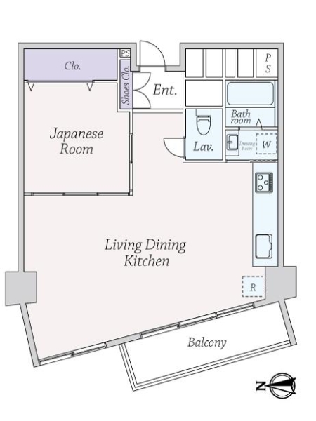 ライオンズマンション駒沢の間取図