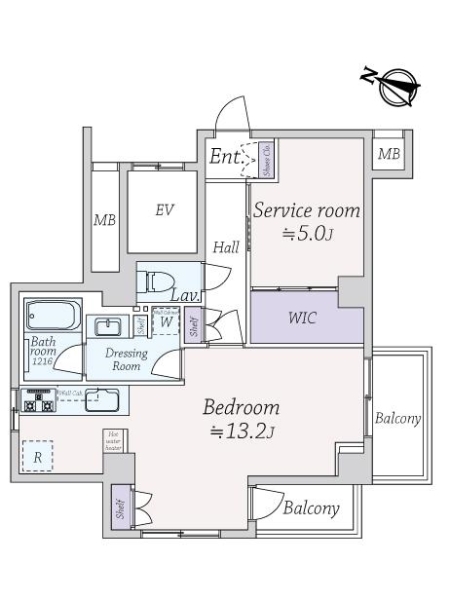 安田小網町マンションの間取図