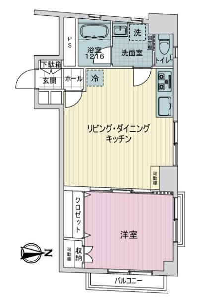 東馬込ハイツの間取図