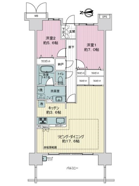 ポレスター大曽根駅前の間取図