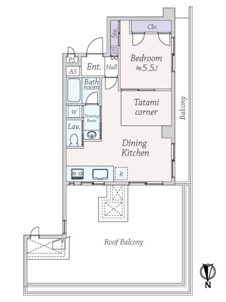 マンション上北沢の間取図
