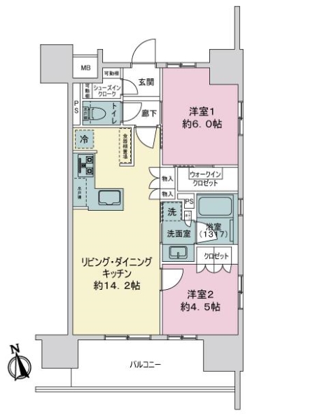 オープンレジデンシア千種広小路の間取図