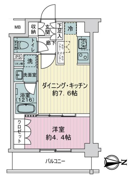 デュオステージ狛江の間取図