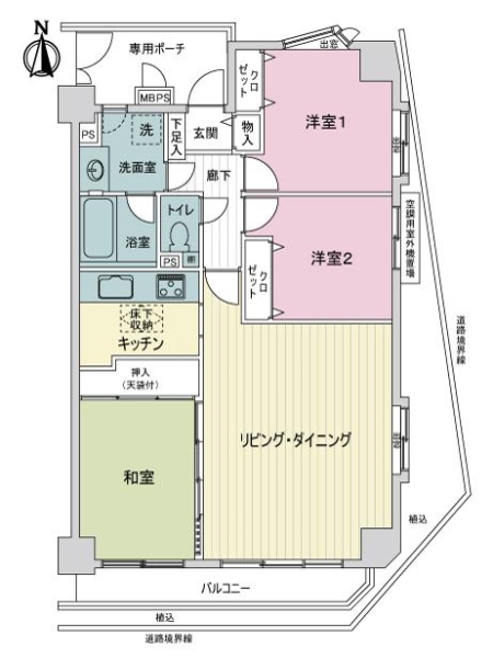 ライオンズガーデン北綾瀬の間取図