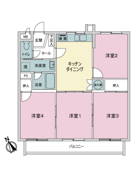 ライオンズマンション八事の間取図