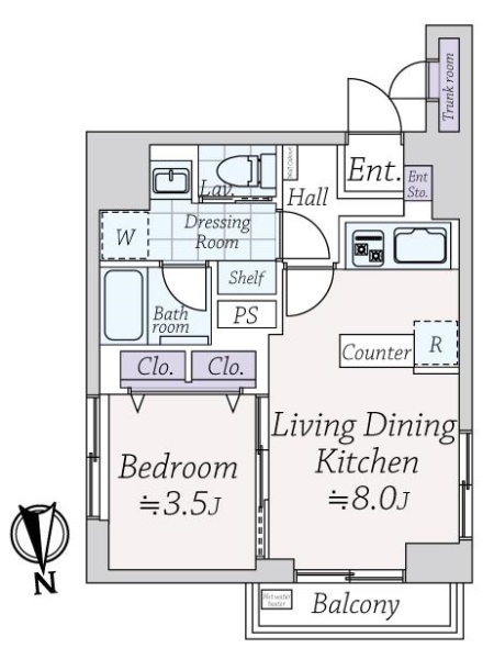 ワコー阿佐ヶ谷マンションの間取図