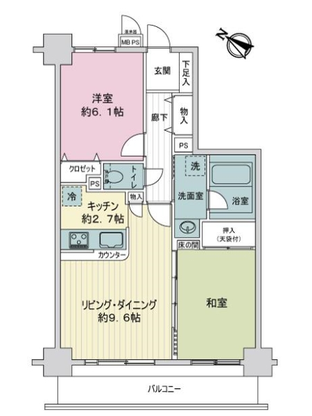 ライオンズシティ町田東の間取図