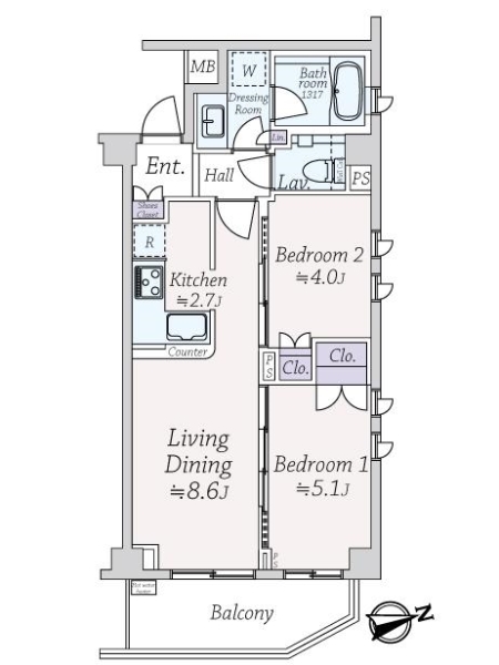 白金ＨＯＵＳＥの間取図
