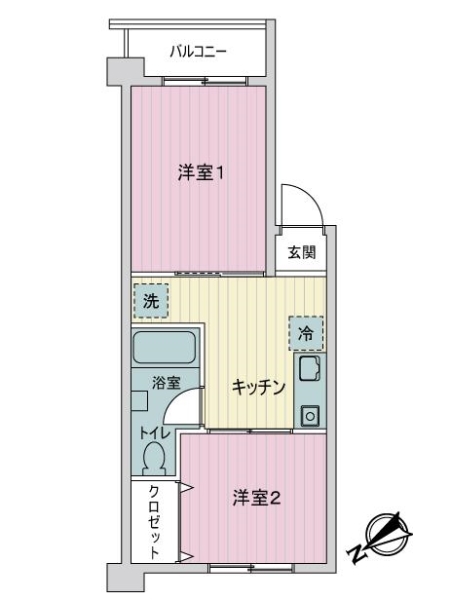 志村城山ローヤルコーポの間取図