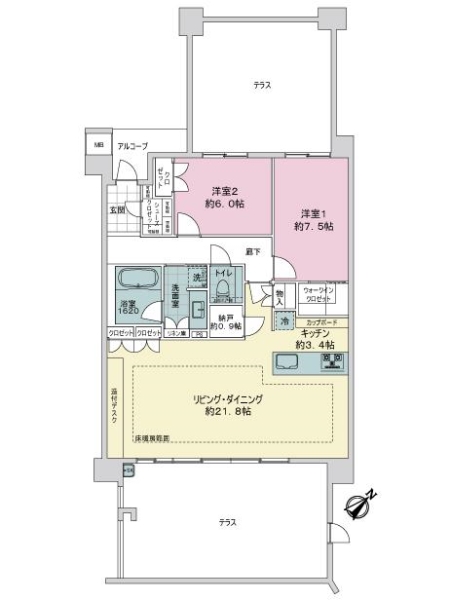グランドメゾン東山ザ・コートの間取図
