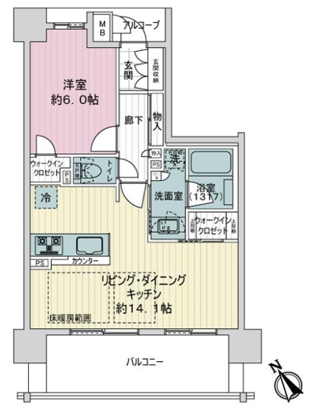 エステムプラザ千種駅前の間取図