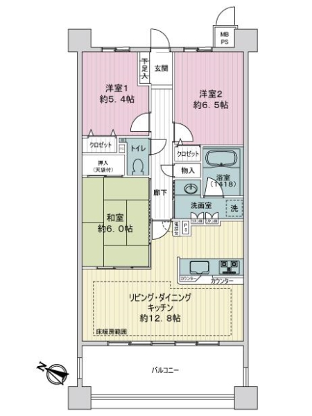 ライオンズガーデン新安城の間取図