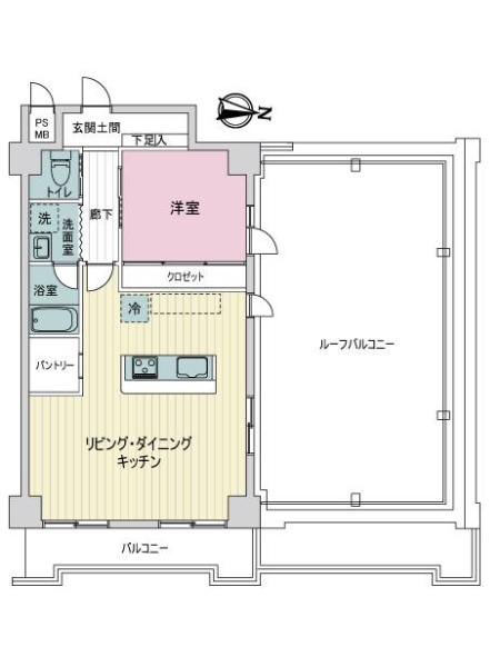 ライオンズマンション浦和第２の間取図