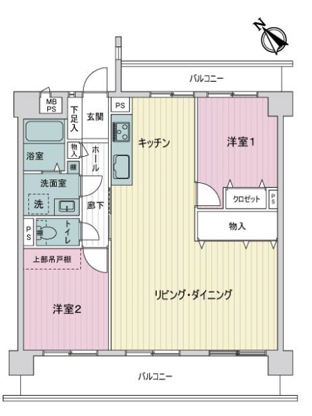 ライオンズマンション新守山の間取図