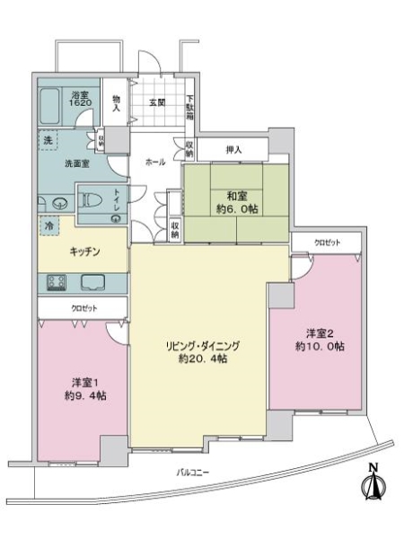 ザ・シーン城北アストロタワーの間取図