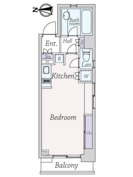 ミディアス渋谷ウエストの間取図