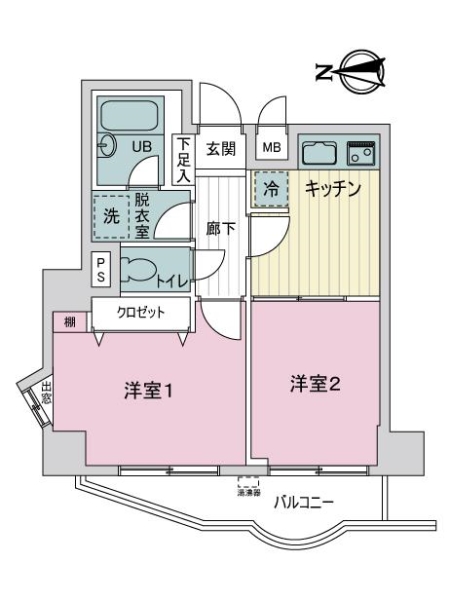ライオンズプラザ日暮里の間取図