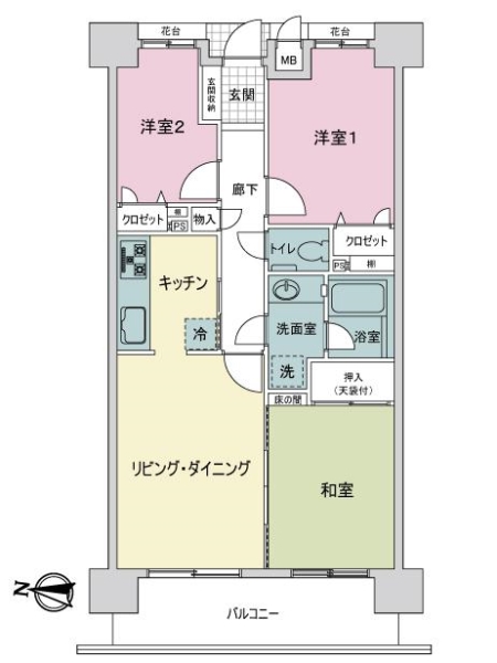 ファミール成増グランデージの間取図
