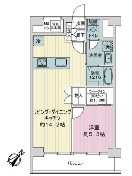 アルテール新宿の間取図