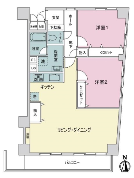 新栄シティハイツの間取図