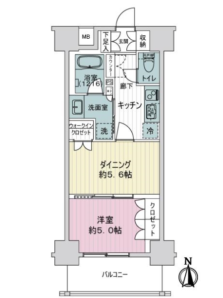 デュオステージ王子２の間取図