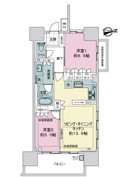 ザ・グランアルト栄の間取図