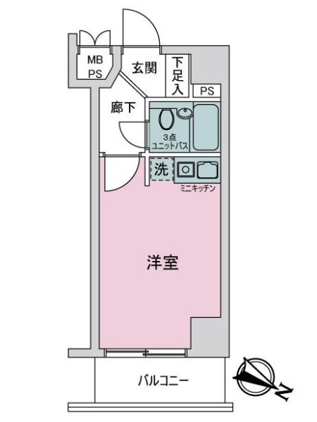 ライオンズマンション川崎貝塚第２の間取図