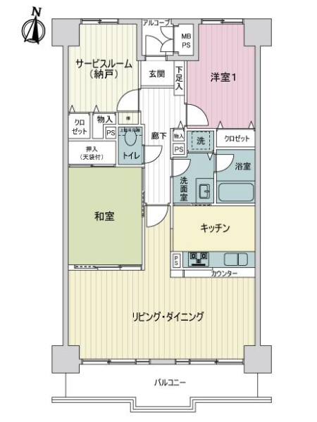 ライオンズプラザ大宮の間取図