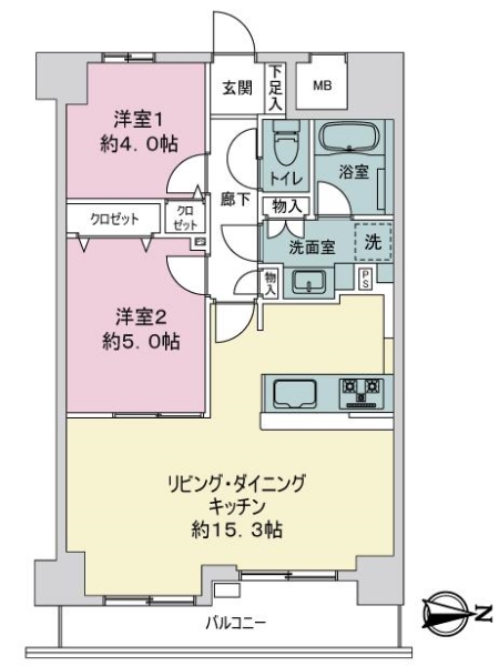 シーアイマンション日暮里の間取図