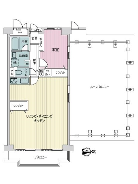 ネオコーポ東山の間取図