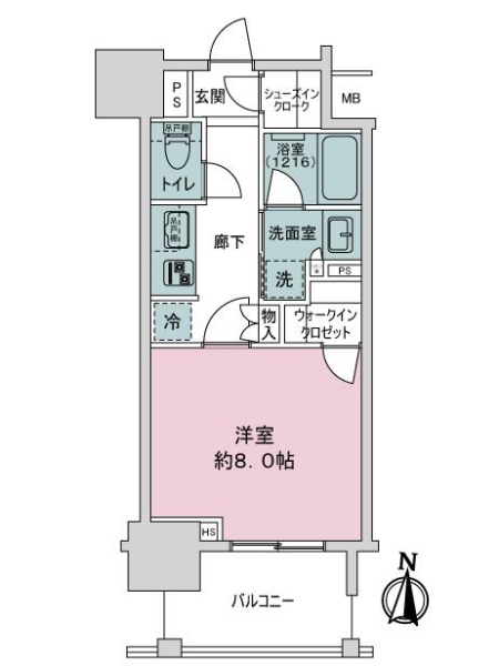 オ－プンレジデンシア栄伏見ＴＨＥＣＯＵＲＴの間取図