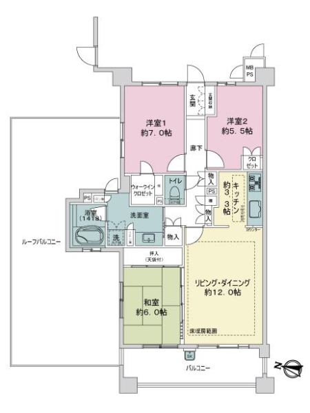 ライオンズガーデン千種アーススクエアの間取図