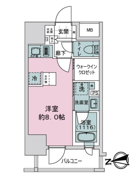 ライオンズ浅草橋ミレスの間取図