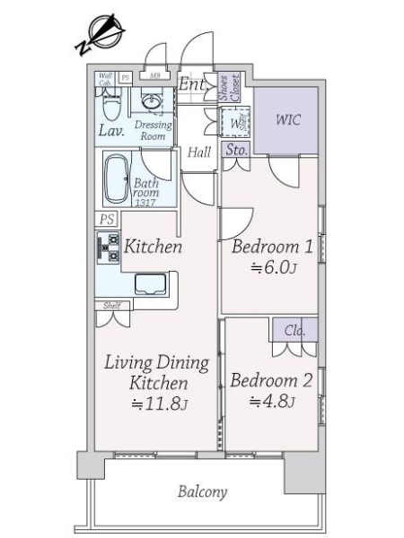 コアマンションフリージオ上野の間取図