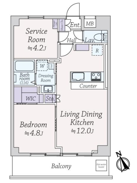 ジョイフル門前仲町第１の間取図